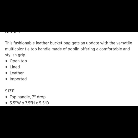 Staud Britt Multicolor Poplin Leather Bucket Bag - Picture 3 of 5